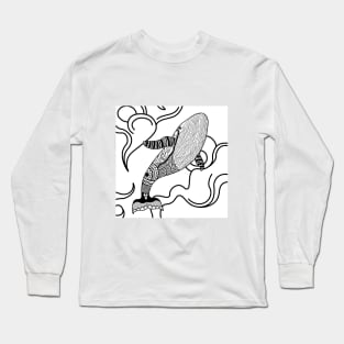 whale in sky Long Sleeve T-Shirt